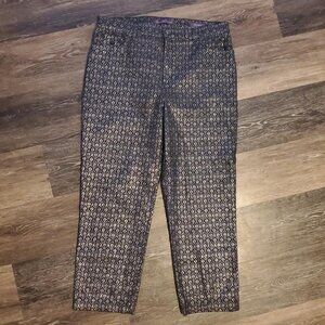 Women's Gloria Vanderbilt Amanda Dress Pants. Size 16, Black sparkle, Stretch